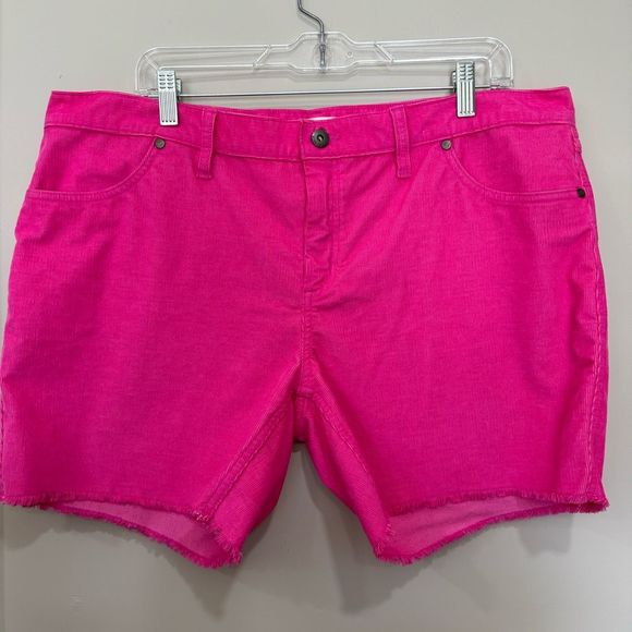 Carve Designs Pants - Carve Designs Hot Pink Corduroy Cutoff Shorts Organic Cotton sz 14